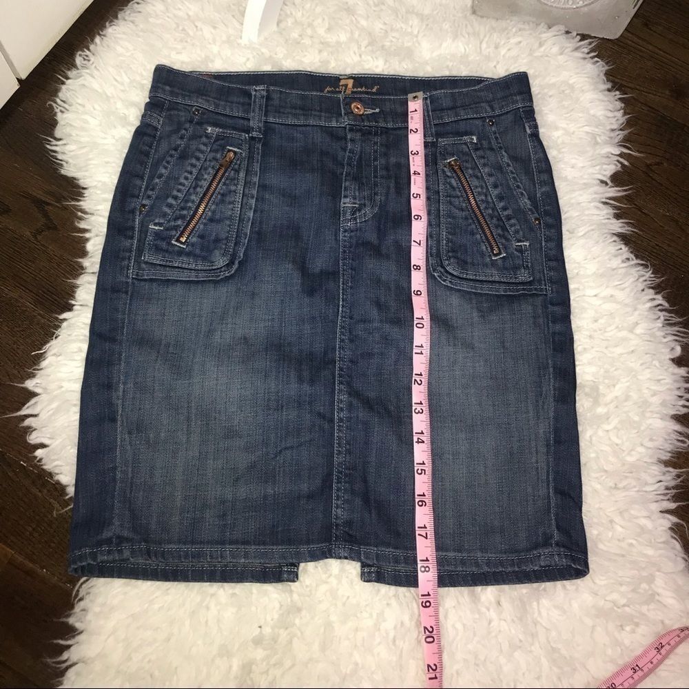 7 for all mankind randee jean skirt - Picture 5 of 9